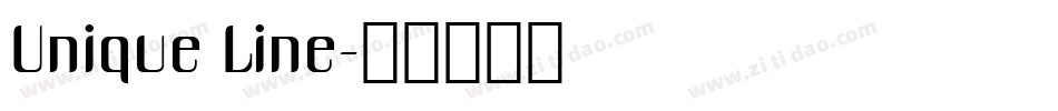 Unique Line字体转换